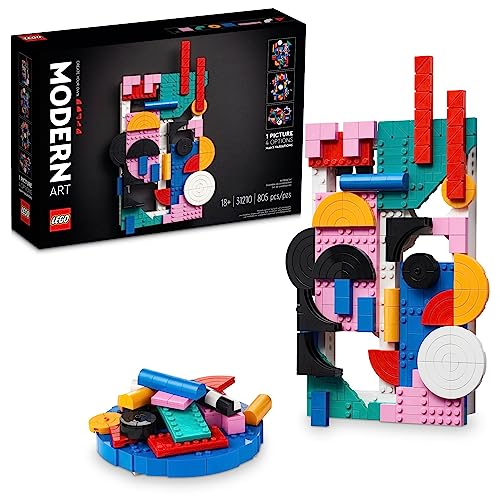 LEGO Art Modern Art 31210 - Kit de arte abstracto para pared, idea de regalo de cumpleaños para personas artísticas, juego para adolescentes o adultos que disfrutan de pasatiempos artesanales