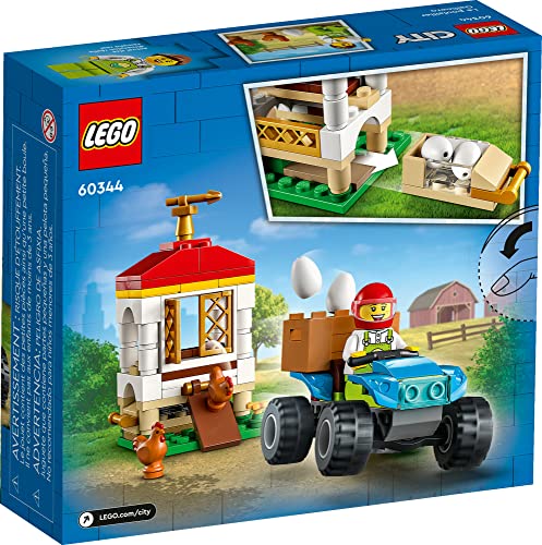 LEGO City Chicken Henhouse 60344 - Juego de juguetes de granja para niños, niños y niñas a partir de 5 años (101 piezas)