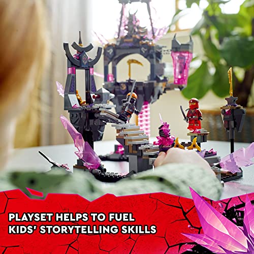 LEGO NINJAGO The Crystal King Temple 71771 Juego de juguetes de construcción Ninja para niños, niñas y niños a partir de 8 años (703 piezas)