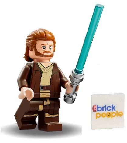 LEGO Star Wars: Minifigura OBI Wan Kenobi con sable de luz y capa negra