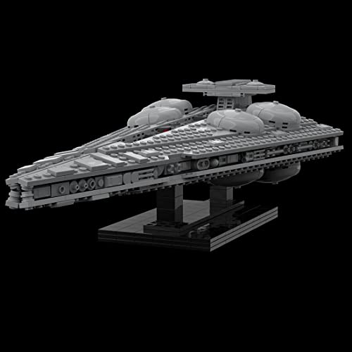 LEICHT Juego de construcción de nave espacial MOC-108178 de ciencia fi, destructor estrellado de clase de interdictor, modelo compatible con Lego Star Wars (922 piezas)