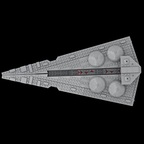 LEICHT Juego de construcción de nave espacial MOC-108178 de ciencia fi, destructor estrellado de clase de interdictor, modelo compatible con Lego Star Wars (922 piezas)