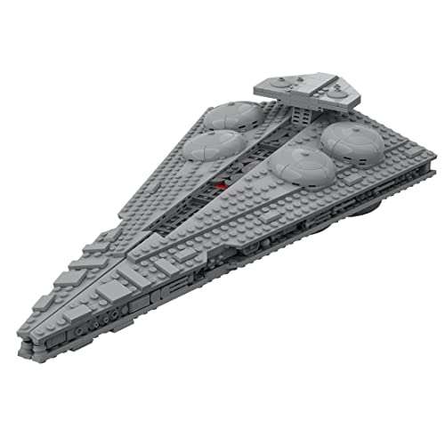 LEICHT Juego de construcción de nave espacial MOC-108178 de ciencia fi, destructor estrellado de clase de interdictor, modelo compatible con Lego Star Wars (922 piezas)