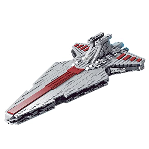 LEICHT Technic Star Destroyer - Kit de construcción de ciencia ficción estilo Space Wars Journey-level Star Destroyer Building Blocks Model compatible con LEGO Star Wars (878 piezas)