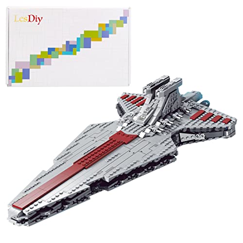 LEICHT Technic Star Destroyer - Kit de construcción de ciencia ficción estilo Space Wars Journey-level Star Destroyer Building Blocks Model compatible con LEGO Star Wars (878 piezas)