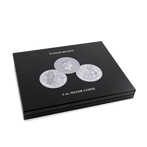 Leuchtturm 368022 Estuches VOLTERRA para 10 monedas de plata de 2 onzas «Tudor