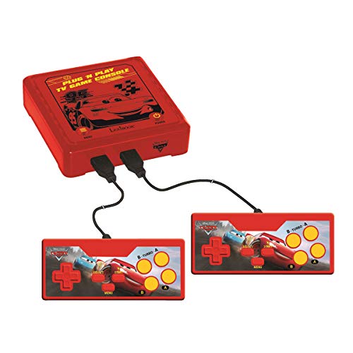 Lexibook JG7800DC-1 Plug 'N Play - Consola de Juegos para TV (300 Juegos), Color Rojo