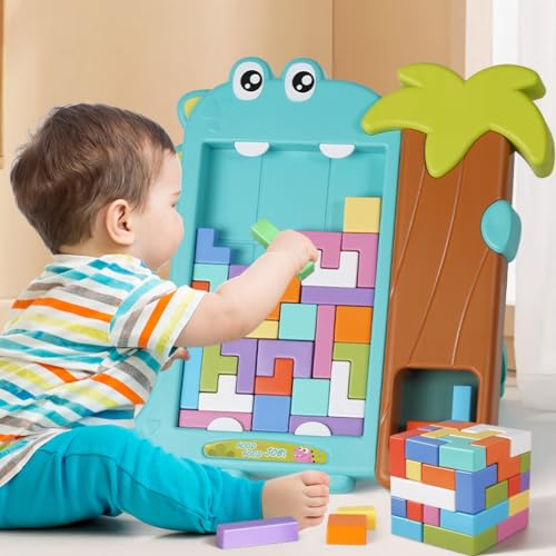 liaobeiotry Montessori STEM Blocks Educational Toy Blocks Puzzle Brain Teasers Toy Tangram Russian Blocks Puzzle Disentanglement Puzzles