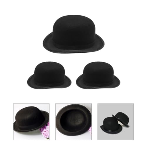 LIFKOME Sombrero De Copa 3 Piezas Sombrero De Copa De Mago Sombreros De Copa Victorianos Altos Sombrero De Mago Formal Divertido Para Adultos Niños Disfraz Accesorio Juego De