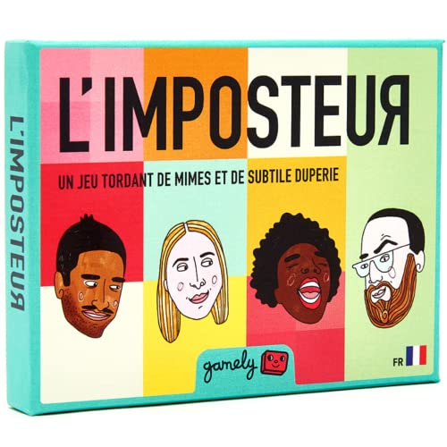 L'Imposteur: El desternillante Juego grupal de mímica y deducción de tamaño Bolsillo. [Francés]