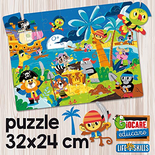 Lisciani Giochi 72743 - Juego Educativo del veliero de los Piratas para Jugar y Aprender