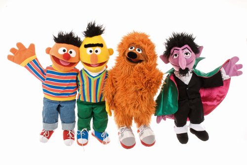 Living Puppets SE305 KL. Finchen Sesame Street - Marionetas de Mano (35 cm), Multicolor