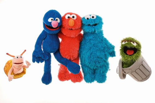 Living Puppets SE305 KL. Finchen Sesame Street - Marionetas de Mano (35 cm), Multicolor