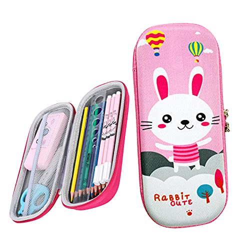 LOIJMK Animal Pen Estuche para Lápices Diseño Bolsas Niñas Caso Niños Comics Cute Niños Cuidado del Bebé En Medio Del Mundo del Agua, D, talla única