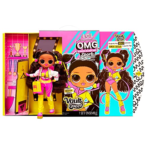 L.O.L. Surprise! OMG Sports CHEER DIVA - Muñeca de moda gimnasia artística - Con 20 sorpresas - Incluye ropa, accesorios y más - Coleccionable - Para niños a partir de 3 años