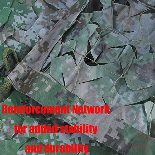 Lona alquitranada Camping Camo Net, Woodland Red de camuflaje, Incremente la Red de refuerzo, Adecuado para Army Shade Campo de tiro de caza militar Escondite al aire libre Coche cubierto Decoración d