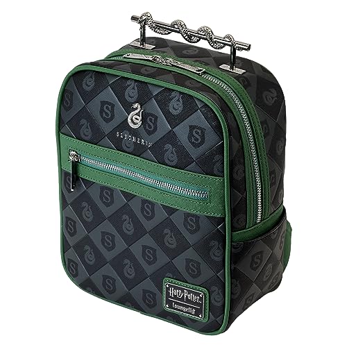 Loungefly - Harry Potter Slytherin Serpiente de Metal Mini Mochila - Amazon Exclusivo - Monísima Bolsa Coleccionable - Idea para Regalo - Merchandise Oficial - para Niños, Niñas, Hombres y Mujeres