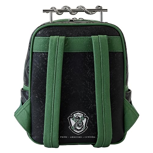 Loungefly - Harry Potter Slytherin Serpiente de Metal Mini Mochila - Amazon Exclusivo - Monísima Bolsa Coleccionable - Idea para Regalo - Merchandise Oficial - para Niños, Niñas, Hombres y Mujeres