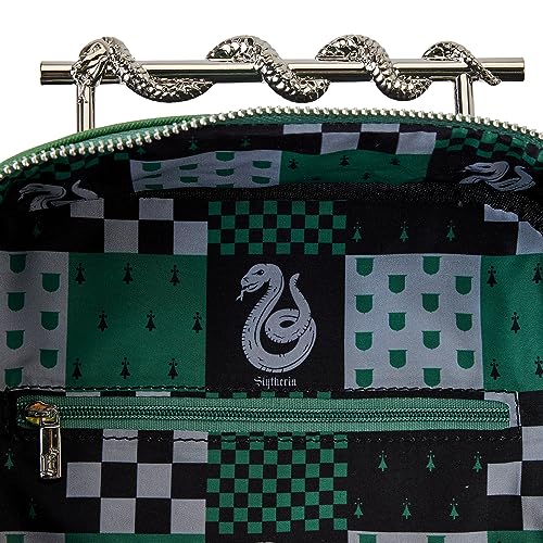 Loungefly - Harry Potter Slytherin Serpiente de Metal Mini Mochila - Amazon Exclusivo - Monísima Bolsa Coleccionable - Idea para Regalo - Merchandise Oficial - para Niños, Niñas, Hombres y Mujeres