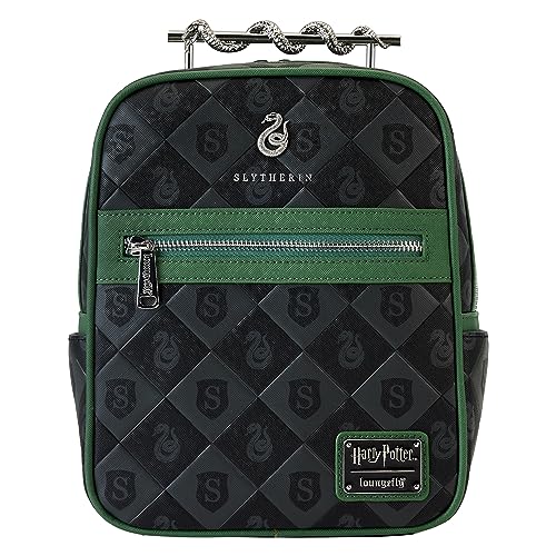 Loungefly - Harry Potter Slytherin Serpiente de Metal Mini Mochila - Amazon Exclusivo - Monísima Bolsa Coleccionable - Idea para Regalo - Merchandise Oficial - para Niños, Niñas, Hombres y Mujeres