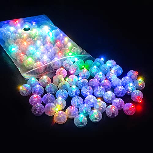 Luces de Globo LED 100 Piezas Luces para Globos LED Flash Luces LED Globos de luces LED para Cumpleaños, Boda, Fiesta,Navidad, Halloween Decoraciones (Vistoso)