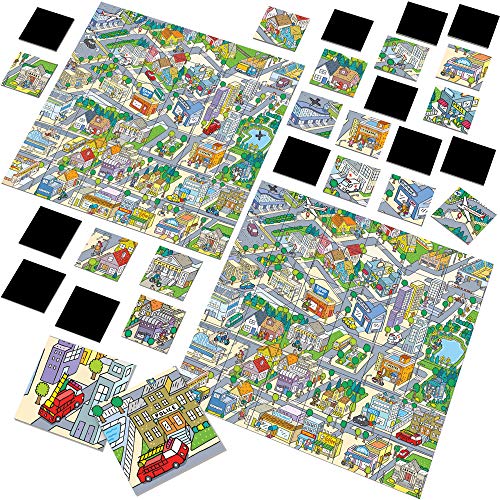 Ludic Twin Cities Juego De Memoria Mu27545 Juego De Sociedad para La Familia De 2-6 Jugadores Made In Italy