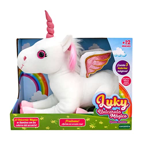 Luky- Unicornio, Color Blanco (CONCENTRA 125190)