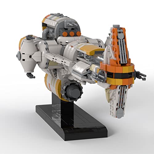 LuminaNova Juego de construcción de maquetas por satélite, 1609 piezas, corbeta Hammerhead Lightmaker Guerras Espaciales, fragata de ciencia ficción, modelo MOC, bloques de sujeción, juego de juguetes