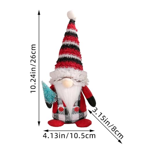 LVTFCO Peluche de gnomos navideños,Muñeco Decorativo sin Rostro de Anciano, gnomos de algodón PP - Adornos de Fiesta de Temporada para Sala de Estar, balcón, jardín, Dormitorio, Comedor, Entrada