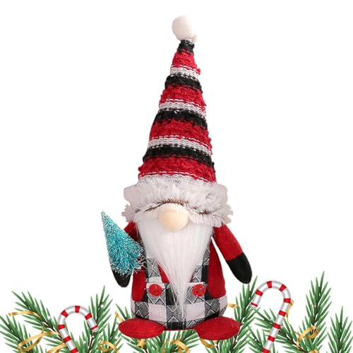 LVTFCO Peluche de gnomos navideños,Muñeco Decorativo sin Rostro de Anciano, gnomos de algodón PP - Adornos de Fiesta de Temporada para Sala de Estar, balcón, jardín, Dormitorio, Comedor, Entrada