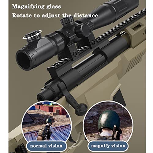 M40A6 Toy Foam Blasters Gun Shell Eyección Soft Bullet Toy Gun Manual Sniper Rifle con Mira Telescópica Lanzadores de Espuma de Juguete Edad 6+ Niños Niñas Adolescentes