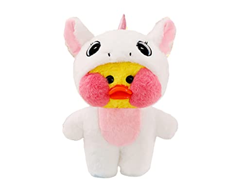 MAGIC SELECT Pato Kawaii de Peluche Amarillo Lalafanfan con Disfraces de Animales. Pato Café Mimi Juguete de Peluche con Capucha. Regalo para Niños y Niñas.