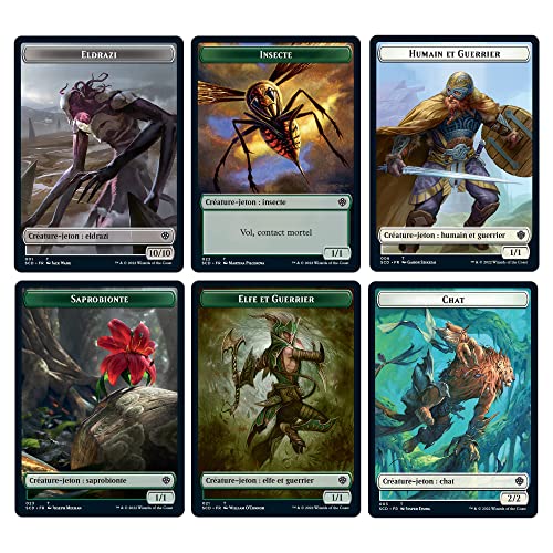 Magic The Gathering Deck de iniciación Commander Triunfo de Tokens (Verde-Blanco) (Versión en francés)