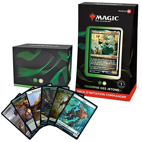 Magic The Gathering Deck de iniciación Commander Triunfo de Tokens (Verde-Blanco) (Versión en francés)