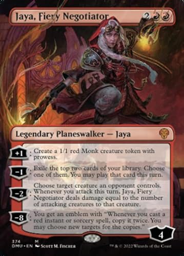 Magic: the Gathering - Jaya, Fiery Negotiator (374) - Borderless - Foil - Dominaria United