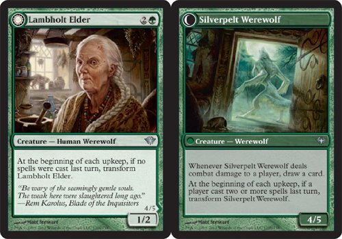 Magic: the Gathering - Lambholt Elder // Silverpelt Werewolf (122) - Dark Ascension - Foil by Magic: the Gathering