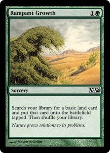 Magic The Gathering - Rampant Growth - Crecimiento inalterable - Magic 2010 - Foil