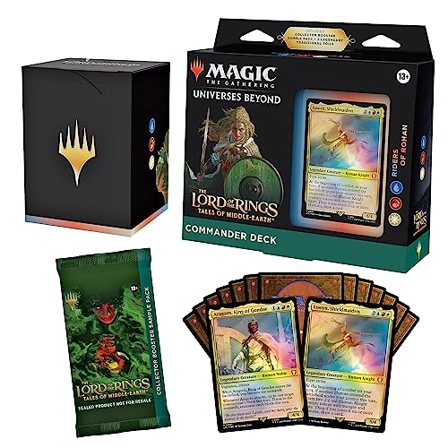 Magic The Gathering The Lord of The Rings: Tales of Middle-Earth Commander Deck Bundle – Includes All 4 Decks