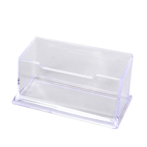 MAGICLULU 20 Piezas Organizador De Oficina Estuche De Negocios Suministros De Oficina Papelería Caja De Almacenamiento De Acrílico Caja Vertical Estuche Para Tarjetas De Visita