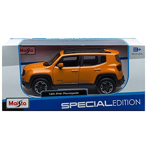 Maisto Jeep Renegade en Escala 1/24 31282R, Colores aleatorios, (31282)