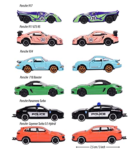 Majorette Porsche Premium Cars 1 64-6 asst., + 3 años, 212053057, colores surtidos