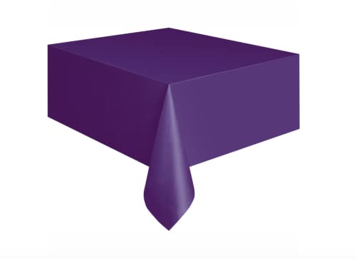 Mantel de Plástico - 2,74 m x 1,37 m - Morado Oscuro