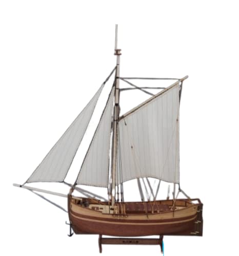 Maquetas De Barcos Para Montar Kit De Modelo De Barco De Vela De Madera Clásico Original, Mástil Único 1/50 Chapman Sloop, Modelo Diy, Juguetes Educativos