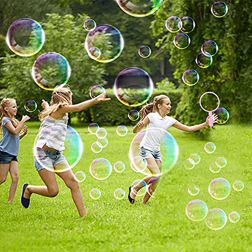 Maquina de Burbujas,Varita de Burbuja Kit,Juego de Burbujas de Jabón,Creativo Bubbles Maker para Niños Juegos al Aire Libre en Interiores 15 Piezas