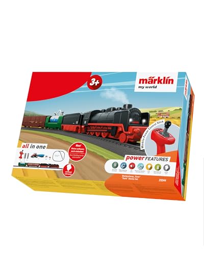 Märklin My World Farm 29344 - Locomotora eléctrica de Remolque (55 cm, con Vapor de Agua Real y Muchos Accesorios, para niños a Partir de 3 años)