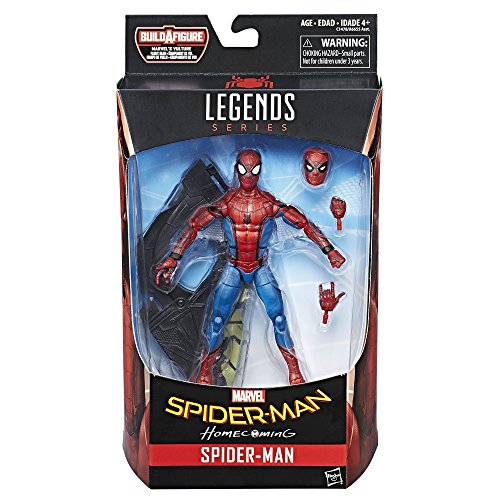 Marvel Legends Spider-Man - Figura de acción de Spider-Man (Pieza para construcción del Buitre), 15,24 cm