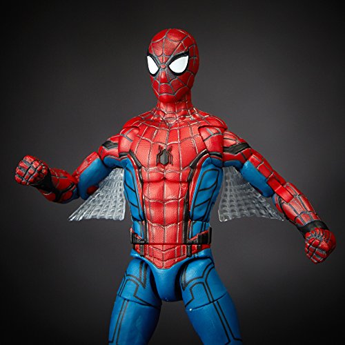 Marvel Legends Spider-Man - Figura de acción de Spider-Man (Pieza para construcción del Buitre), 15,24 cm