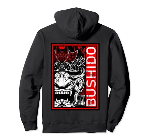 Máscara japonesa Samurai Bushido Oni Sudadera con Capucha