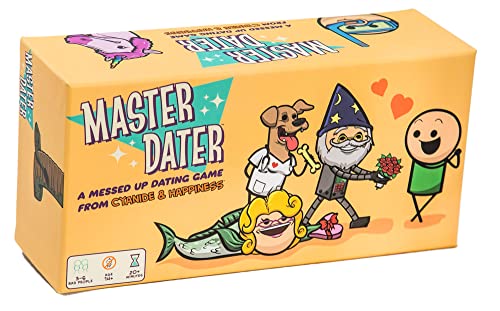 Master Dater por Cyanide & Happiness, un juego mixto de citas para 3-8 jugadores, juego de cartas para fiestas
