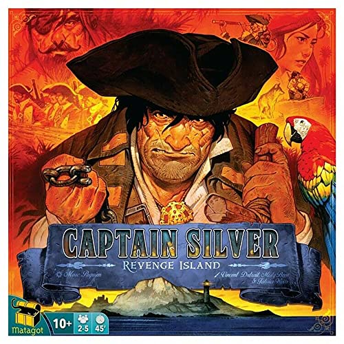 Matagot, Captain Silver: Revenge Treasure Island Expansion, Board Game, 2-5 Players, Ages 10+, 45 Minutes Playing Time